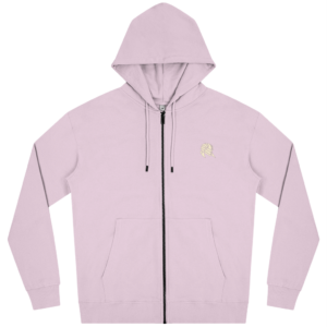 Zip-up Hoodie - Faded Pink