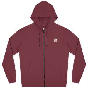 Zip-up Hoodie - Burgundy