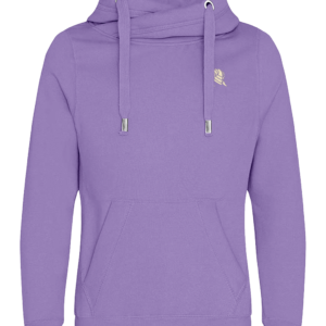 Cross Neck Hoodie - Thistle